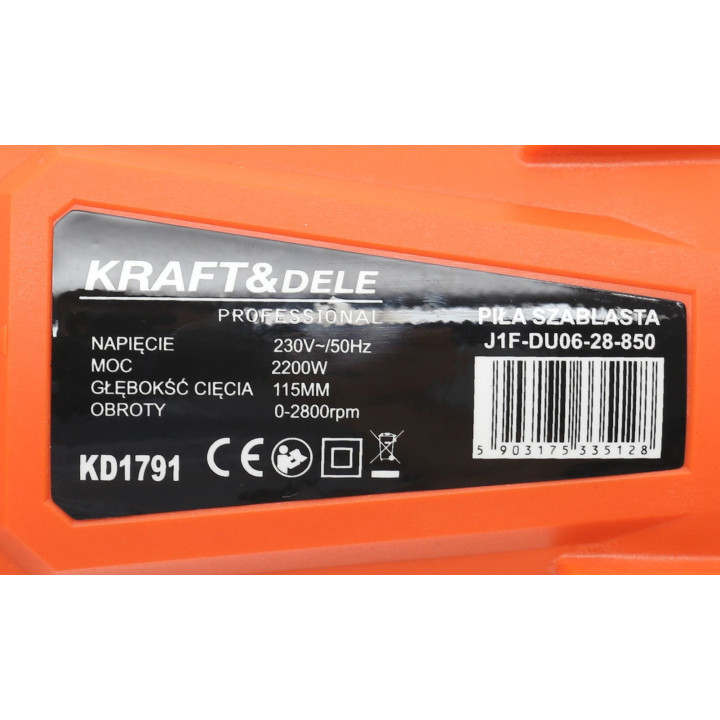 PIŁA SZABLASTA 2100W + WALIZKA KD1791