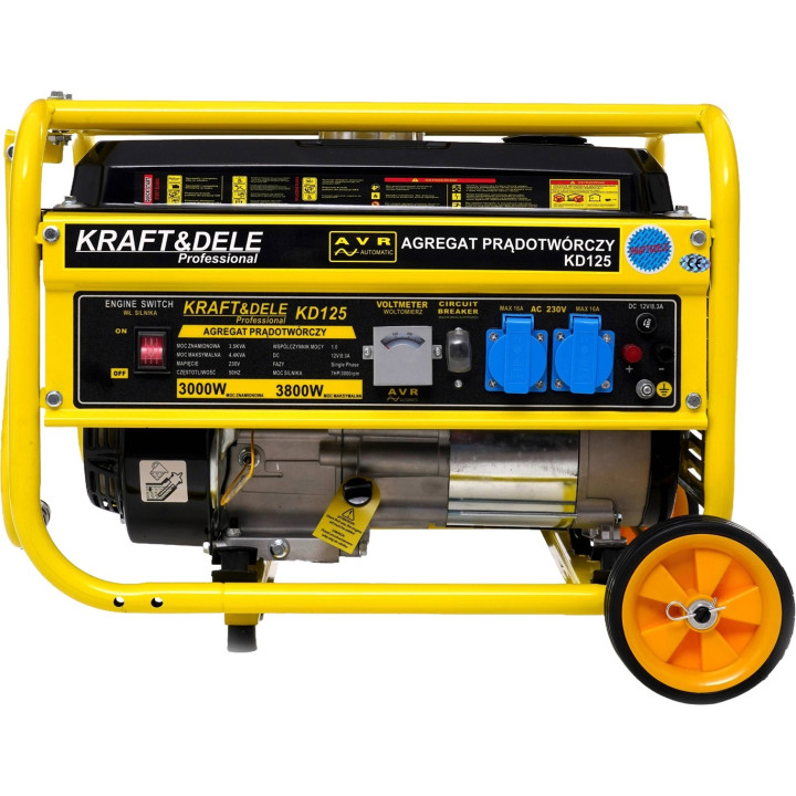 Agregat prądotwórczy 3kW / 3,8kW MAX / 230V KD125