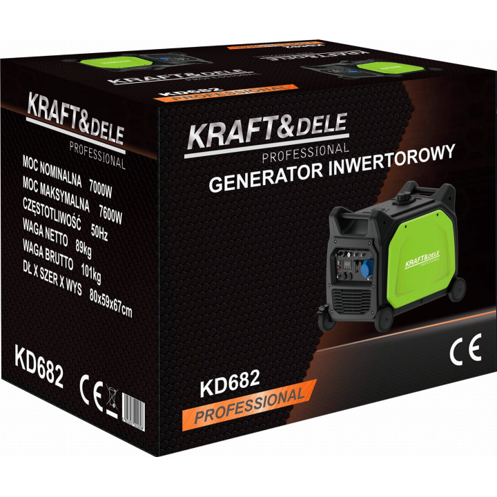 Agregat prądotwórczy inwertorowy 7kW / 7,6kW KD682