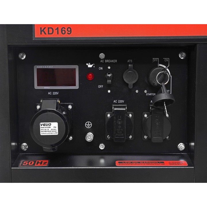 Agregat prądotwórczy 9kW ZŁĄCZE 32A 230V KD169