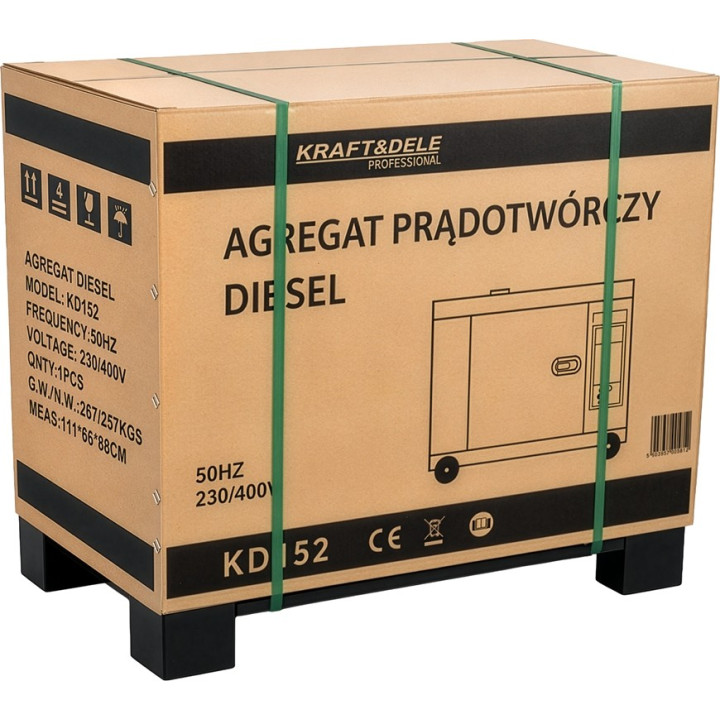 Agregat prądotwórczy trójfazowy Diesel 12/13 kW KD152
