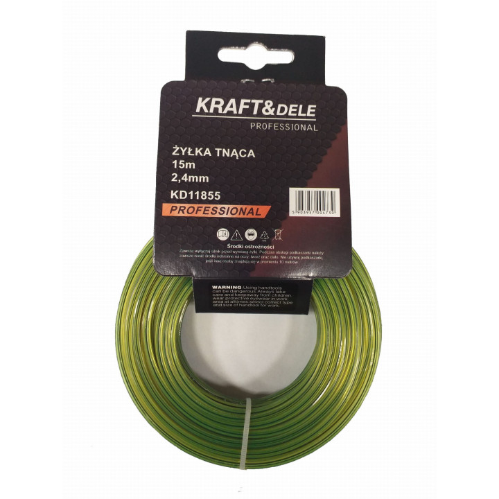 Żyłka tnąca 15m 2,4mm² KD11855
