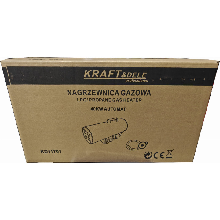 Nagrzewnica gazowa 40kW Termostat / Reduktor KD11701