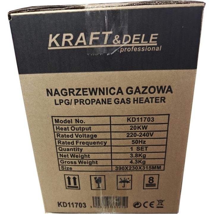 Nagrzewnica gazowa 20kW KD11703