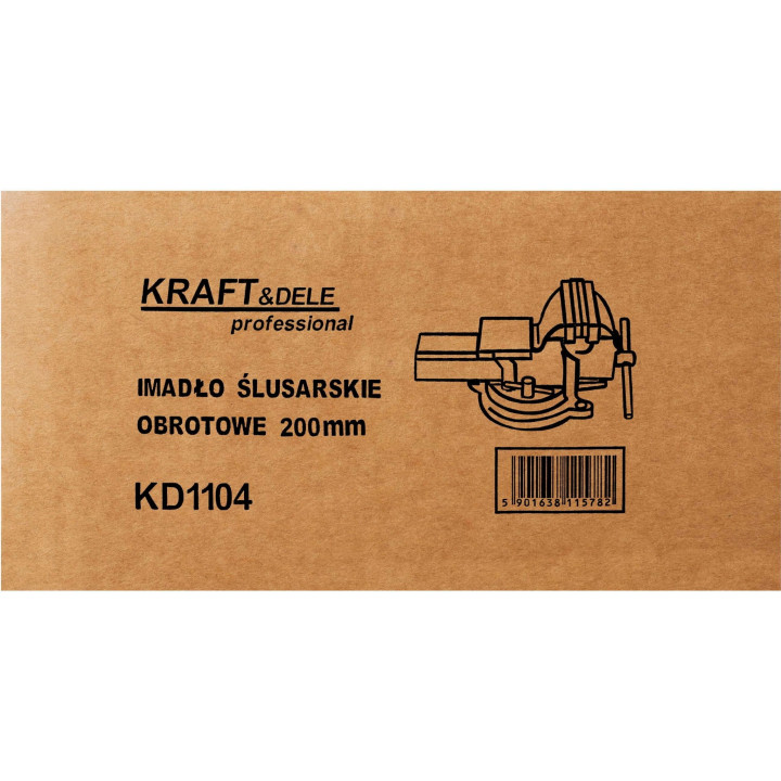 Imadło obrotowe 200mm 21kg z kowadłem KD1104