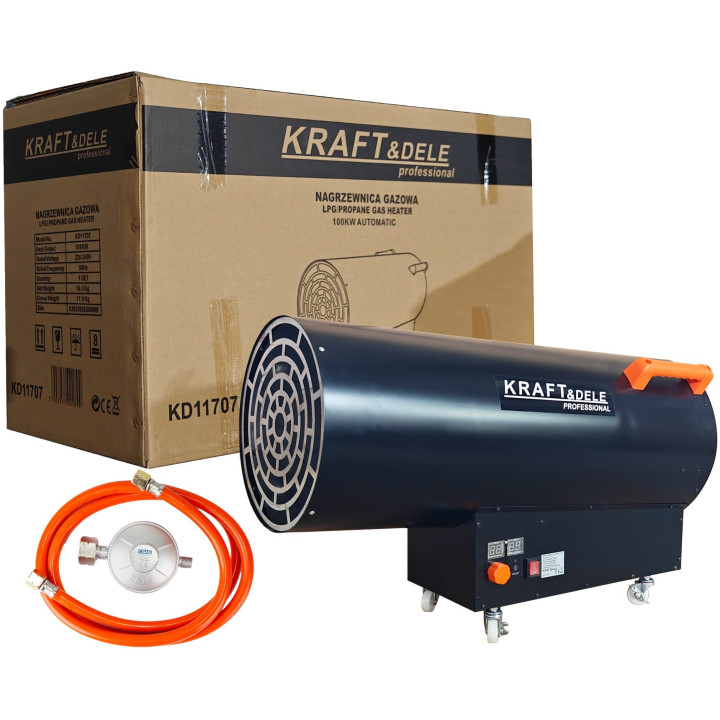 Nagrzewnica gazowa 100kW + reduktor  AUTOMAT KD11707
