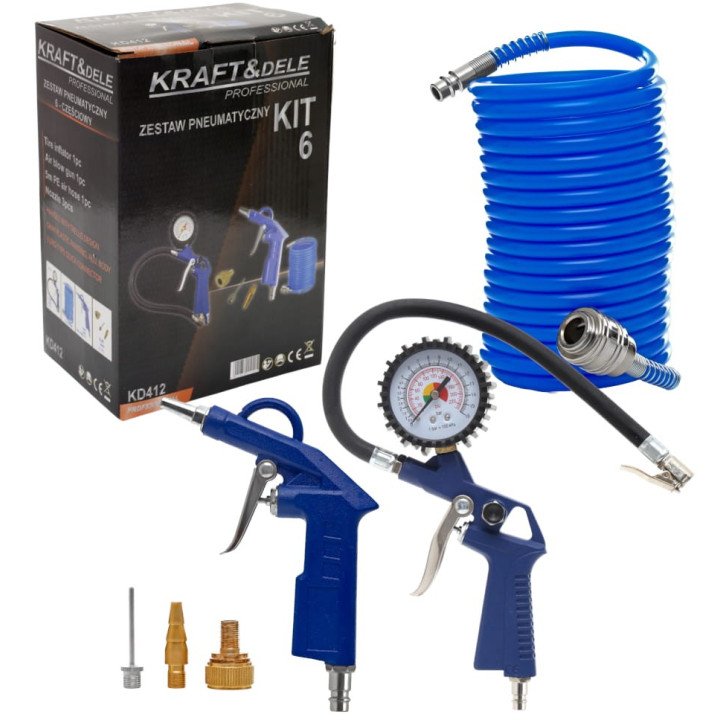 Zestaw pneumatyczny 6 elementów KD412