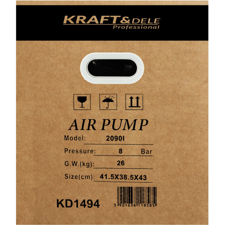 Sprężarka powietrza 5,5kW 2 tłoki 820l/min KD1494