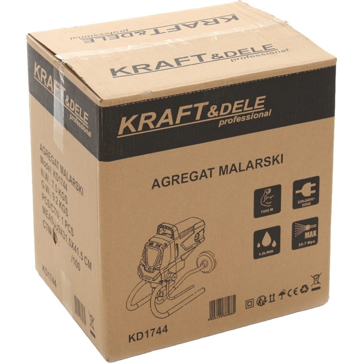 Agregat malarski tłokowy 1500W KD1744