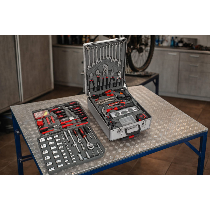 Klucze Zestaw 188 elementów KD314 Aluminiowa walizka