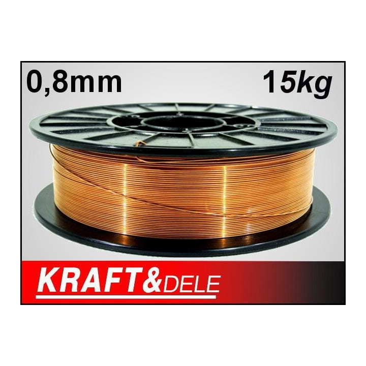 Drut spawalniczy 0,8 mm 15kg miedziowany KD1150