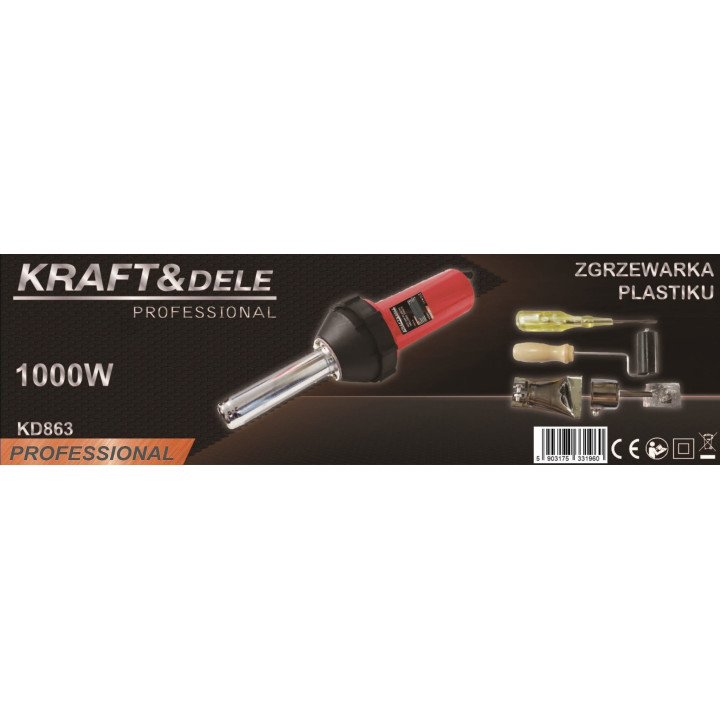 Zgrzewarka do plastiku 1000W / 230V KD863