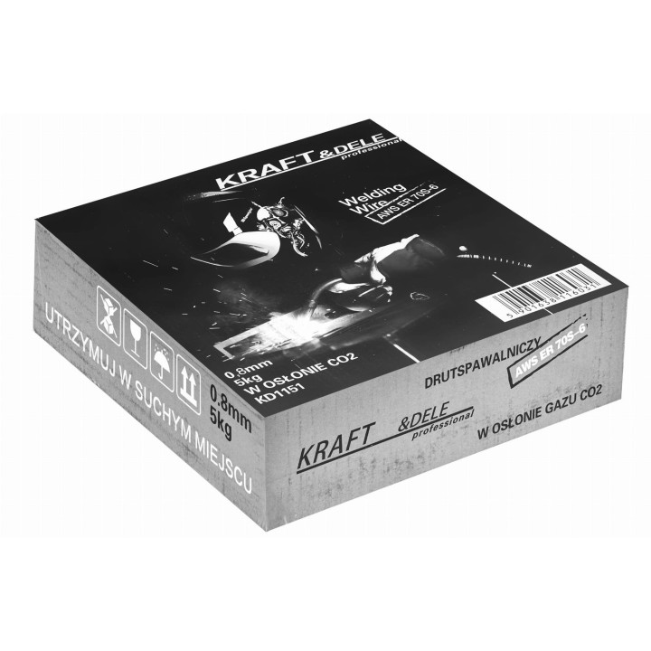 Drut spawalniczy 0,8 mm 5kg miedziowany KD1151