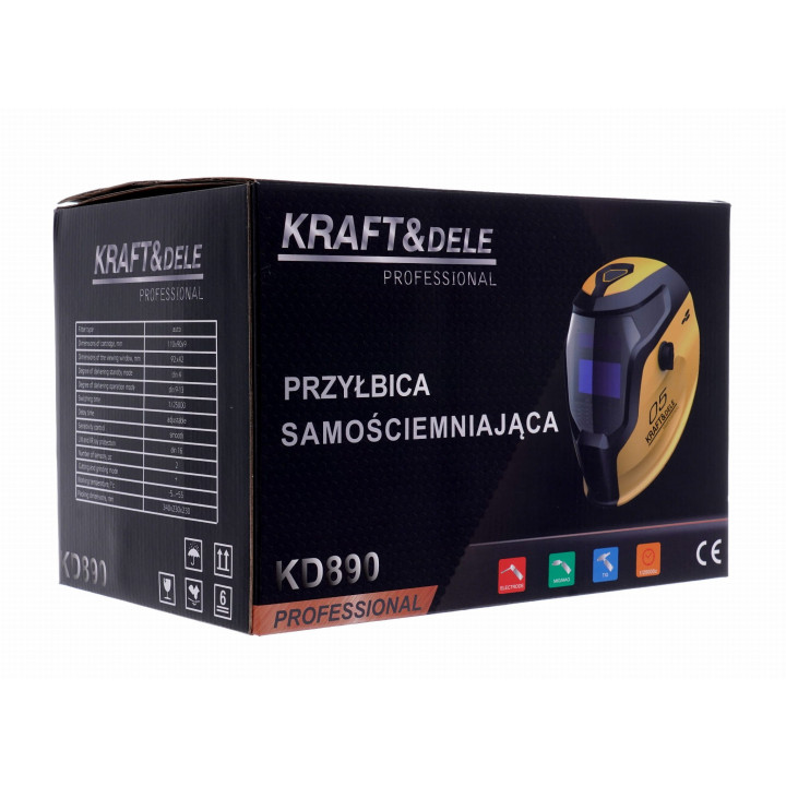 Przyłbica spawalnicza maska samościemniająca KD890