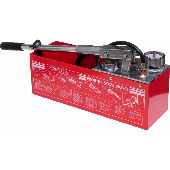 Pompa kontrolna do prób ciśnieniowych  0-50kg / 45ml / 12L KD10478